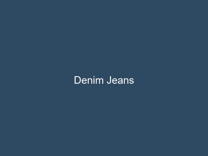 Slim Fit Denim Jeans
